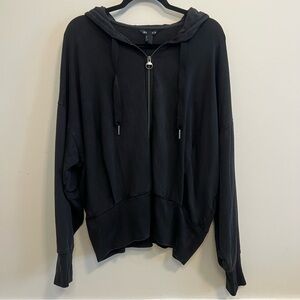 Athleta Black Zip-Up Hoodie